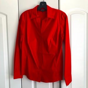Lafayette 148 Red Blouse